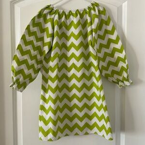 Chevron A-Line Dress, Game Day, Size 5